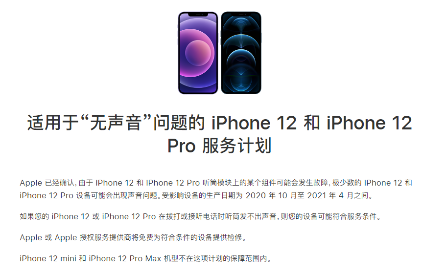 贾汪苹果手机维修分享iPhone 12/Pro 拨打或接听电话时无声音怎么办 